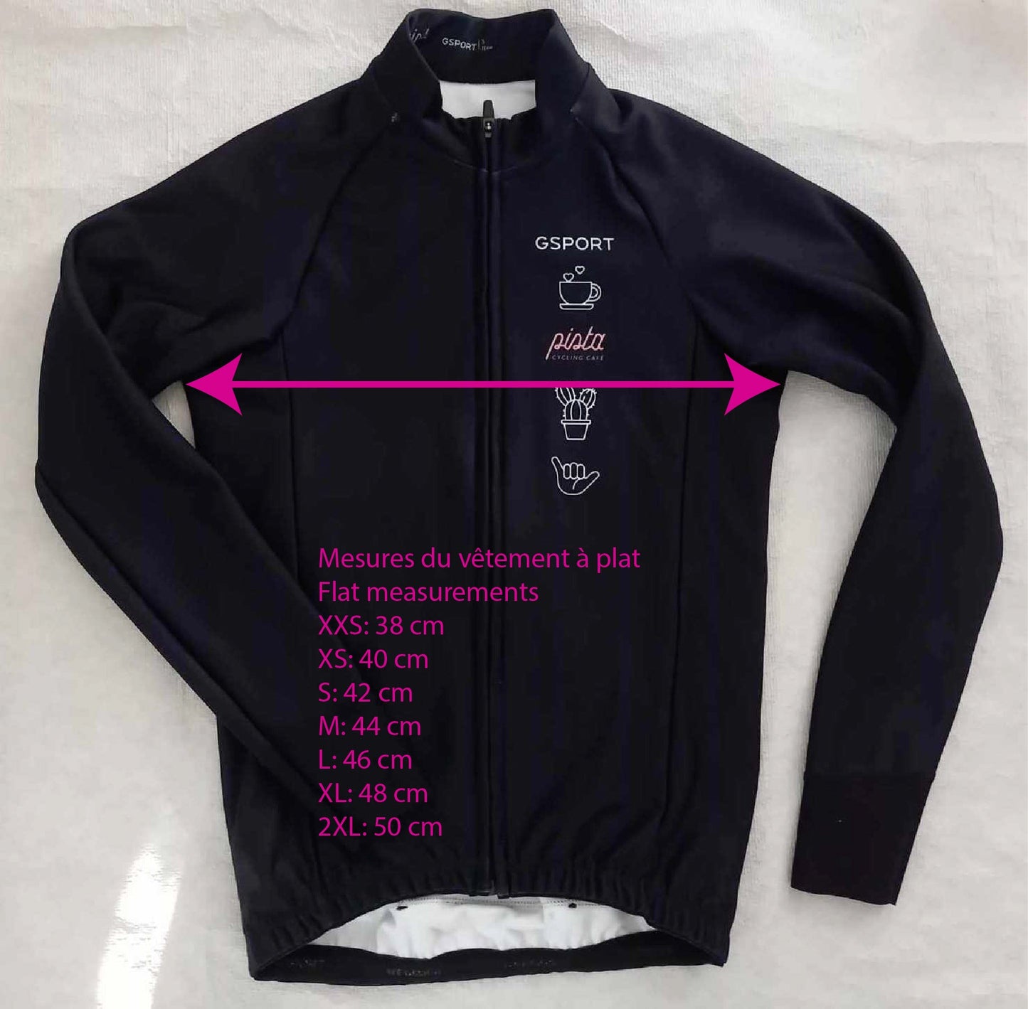Jersey Hiver Violet - Maillot Cyclisme Manches Longues | Pista - boutique.pista.cc
