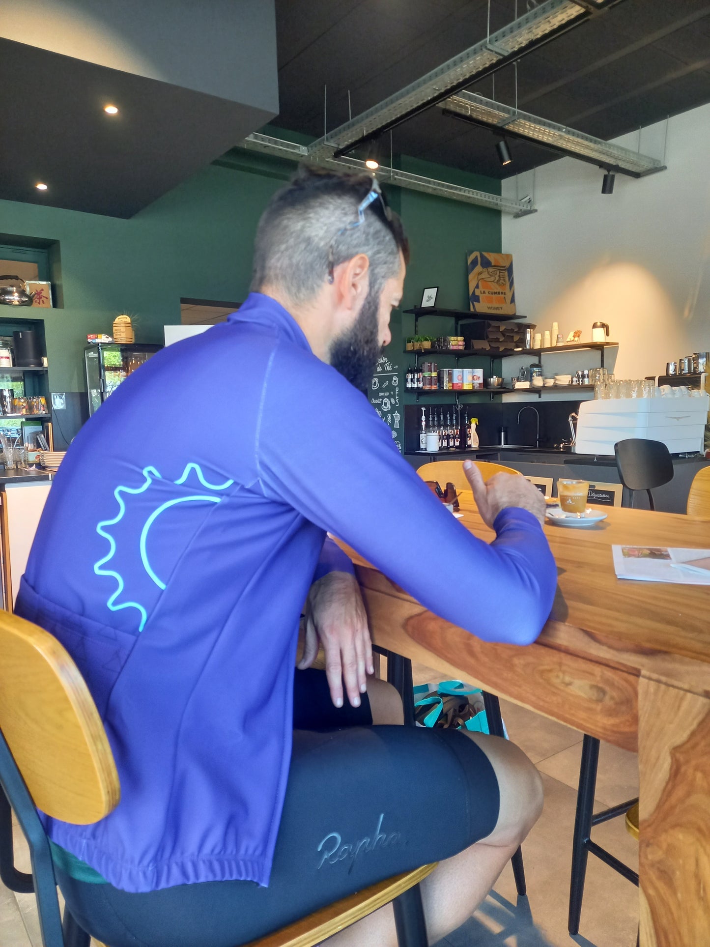 Purple winter jersey