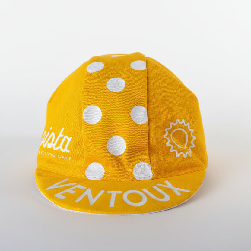 Yellow cycling cap
