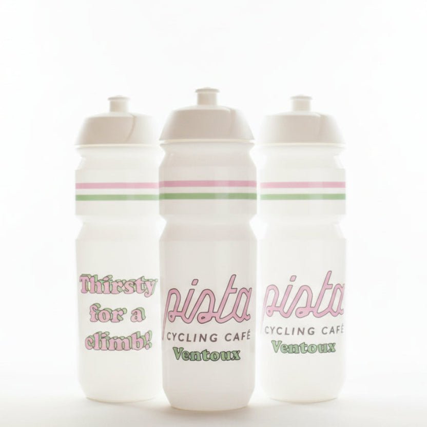 Bidon Thirsty for a Climb - Bidon Vélo Design pour les Grimpeur.es | Pista - boutique.pista.cc