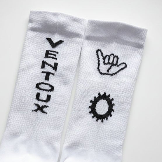Chaussettes Blanches Ventoux - Chaussettes Cyclisme Performance | Pista - boutique.pista.cc