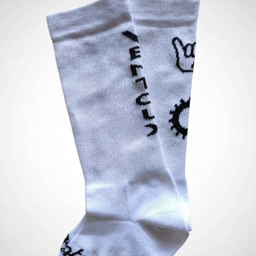 Chaussettes Blanches Ventoux - Chaussettes Cyclisme Performance | Pista - boutique.pista.cc