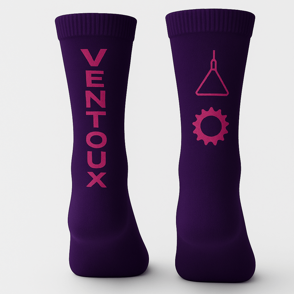 Chaussettes Signature Pista Violet & Rose - Chaussettes Cyclisme Haute Performance | Pista - boutique.pista.cc