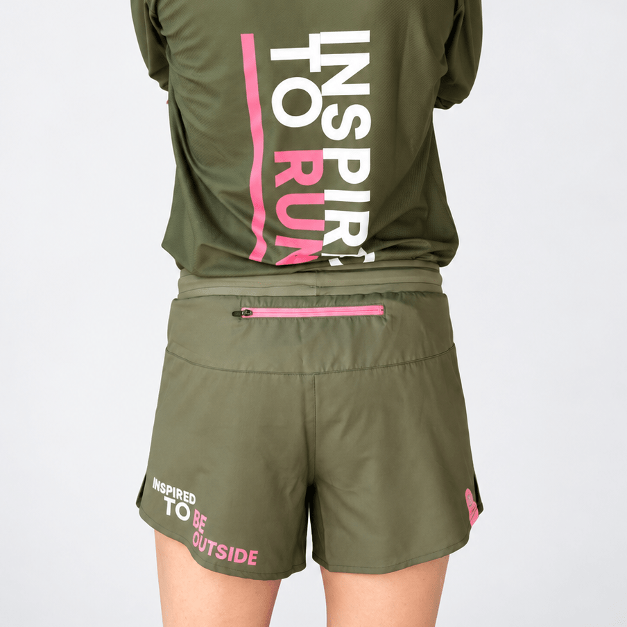 FLOW MOTION Short khaki - Short Running & Trail Technique | Pista - boutique.pista.cc