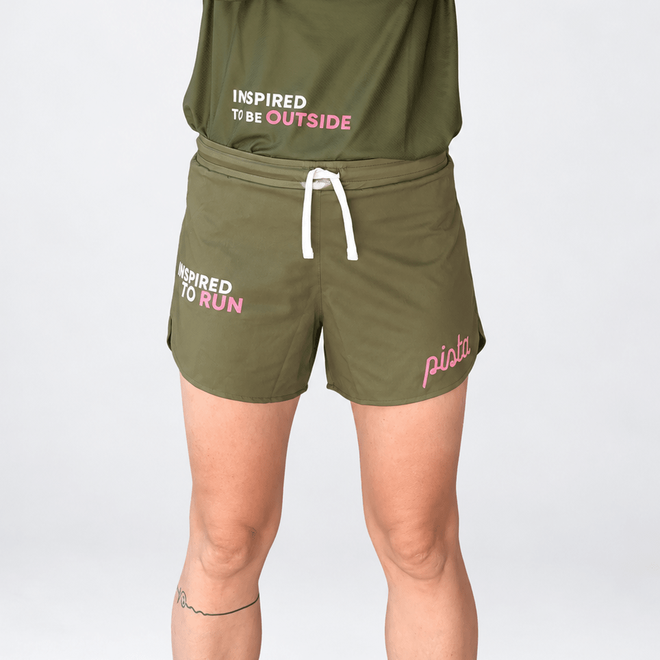 FLOW MOTION Short khaki - Short Running & Trail Technique | Pista - boutique.pista.cc