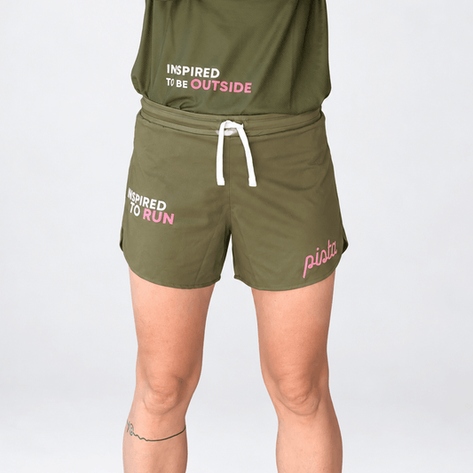 FLOW MOTION Short khaki - Short Running & Trail Technique | Pista - boutique.pista.cc