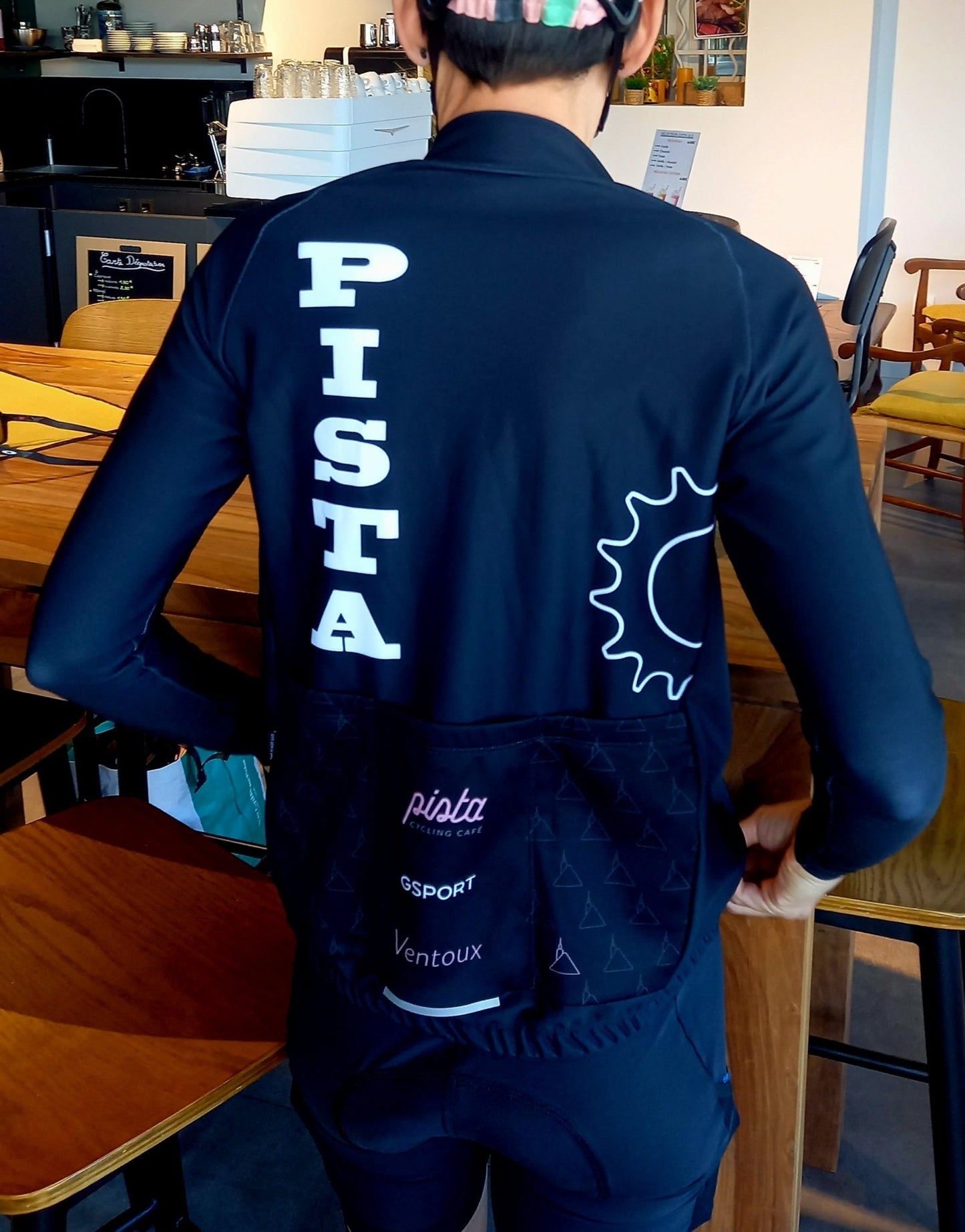 Jersey Hiver Noir - Maillot Cyclisme Technique | Pista - boutique.pista.cc
