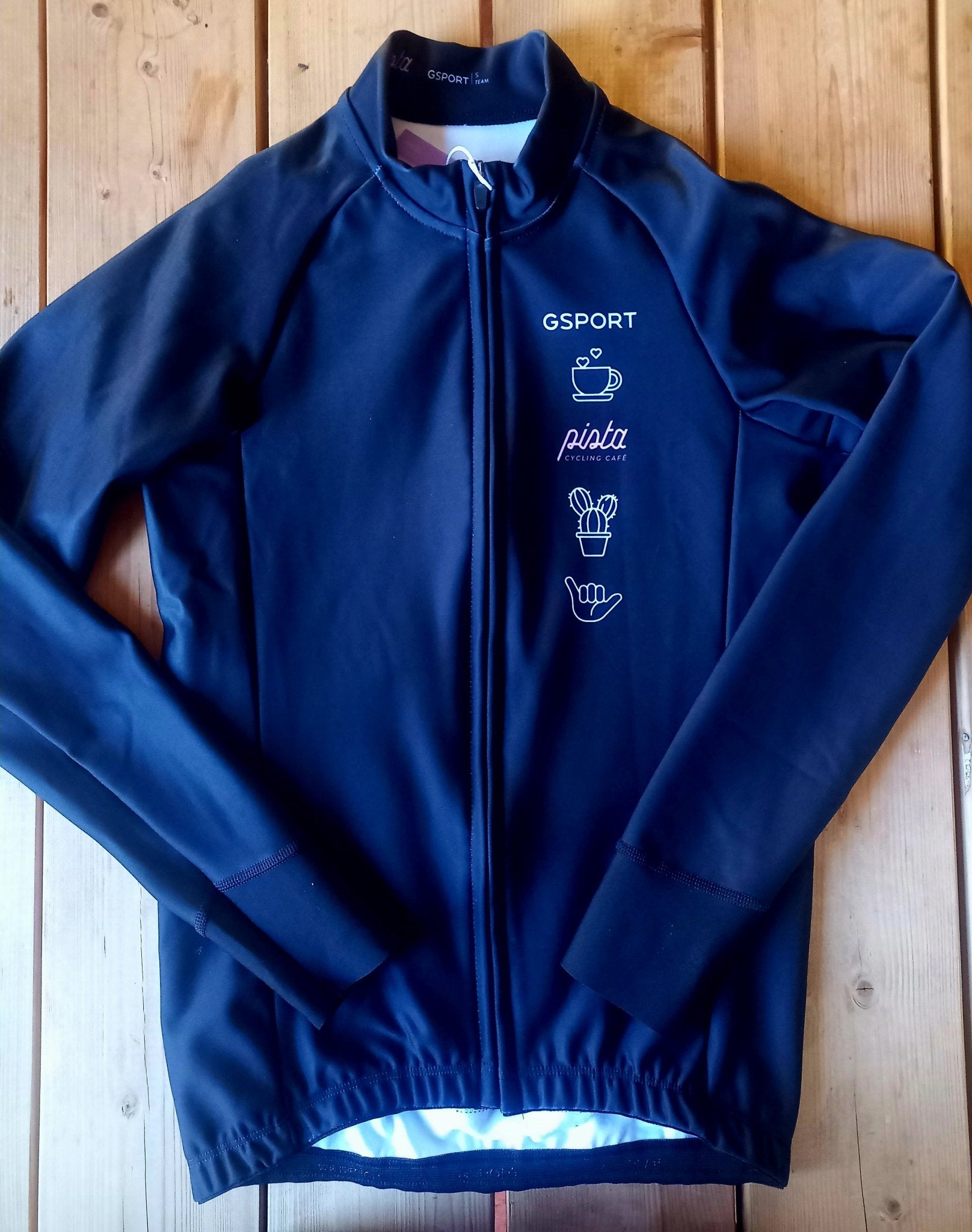 Jersey Hiver Noir - Maillot Cyclisme Technique | Pista - boutique.pista.cc