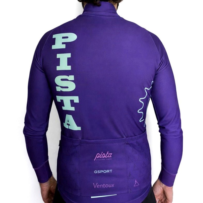 Jersey Hiver Violet - Maillot Cyclisme Manches Longues | Pista - boutique.pista.cc