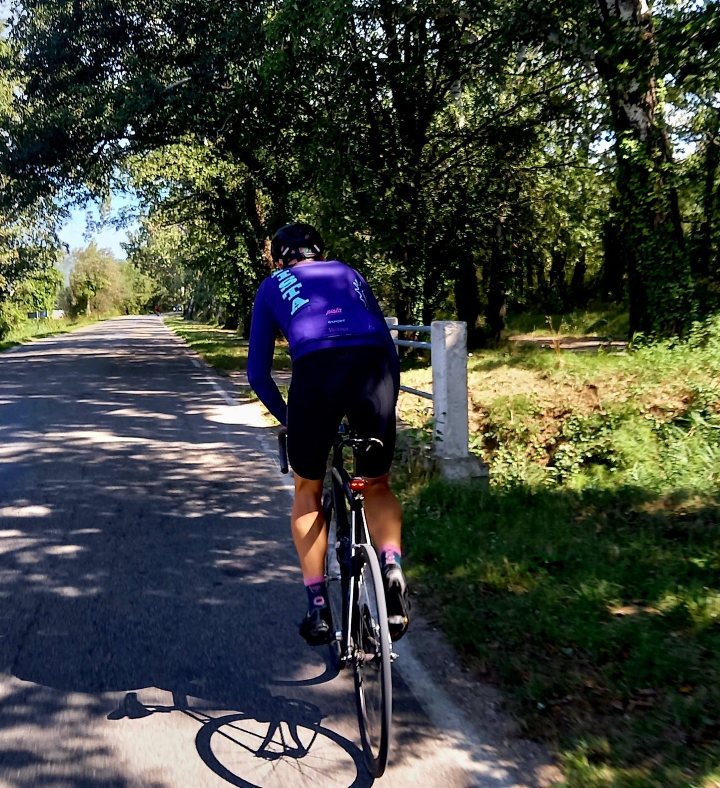 Jersey Hiver Violet - Maillot Cyclisme Manches Longues | Pista - boutique.pista.cc