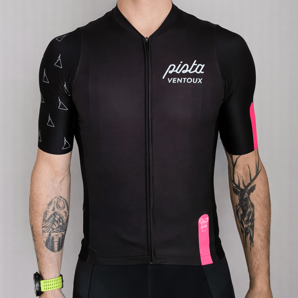 Maillot Noir Mont Ventoux 2026 - Jersey Cyclisme | Pista - boutique.pista.cc