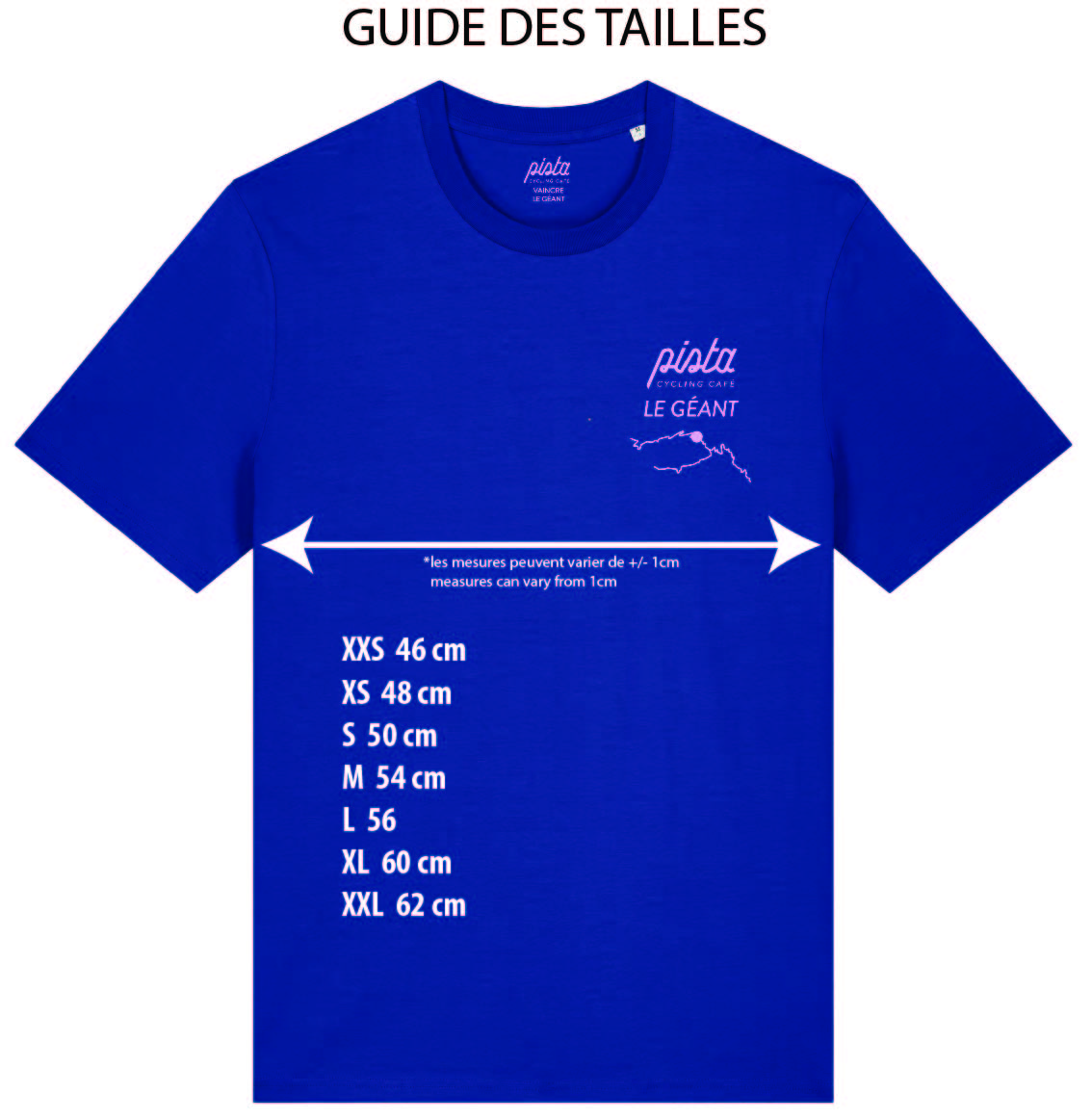 Blue and pink Fou du Ventoux T-shirt