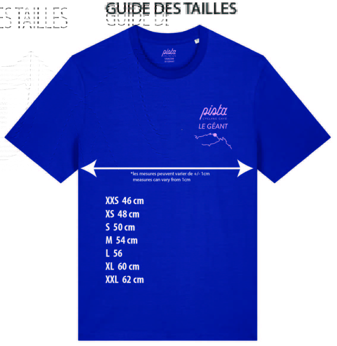 Tee - shirt Fou du Ventoux Bleu & Rose - T-shirt Lifestyle pour les Passionné.es du Mont Ventoux | Pista - boutique.pista.cc