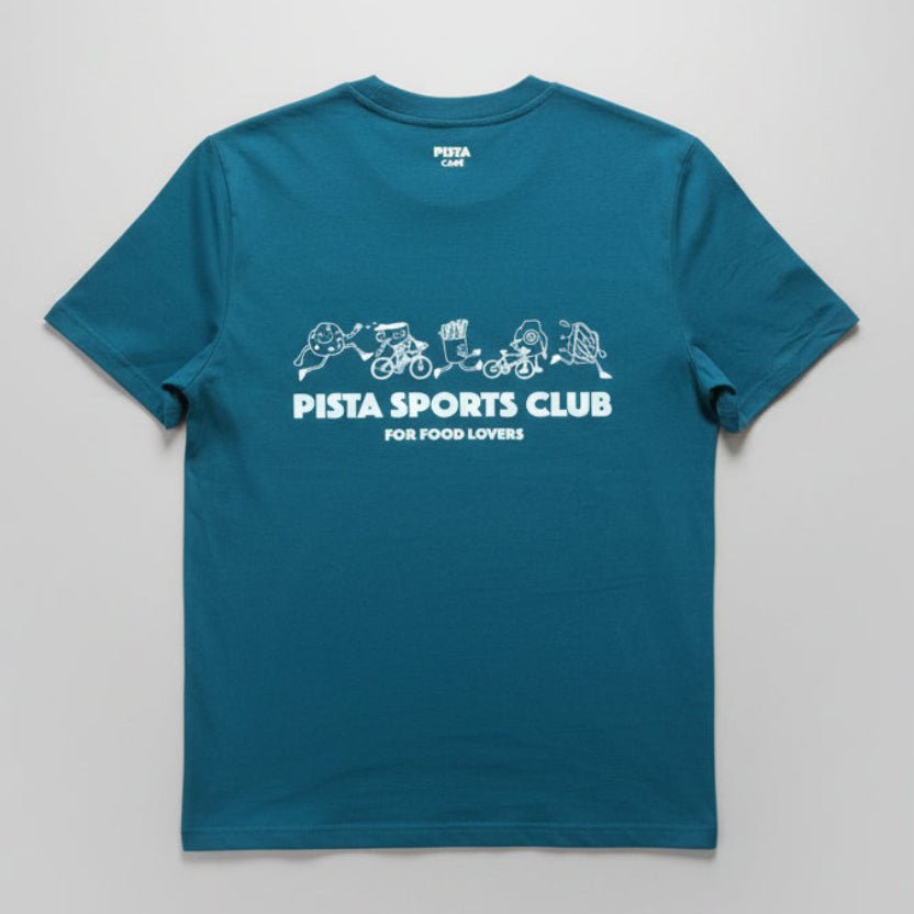 Tee - shirt Pista Sports Club Vert/Blanc - T-shirt Lifestyle Club Cycliste | Pista - boutique.pista.cc