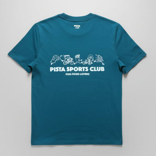 Tee - shirt Pista Sports Club Vert/Blanc - T-shirt Lifestyle Club Cycliste | Pista - boutique.pista.cc